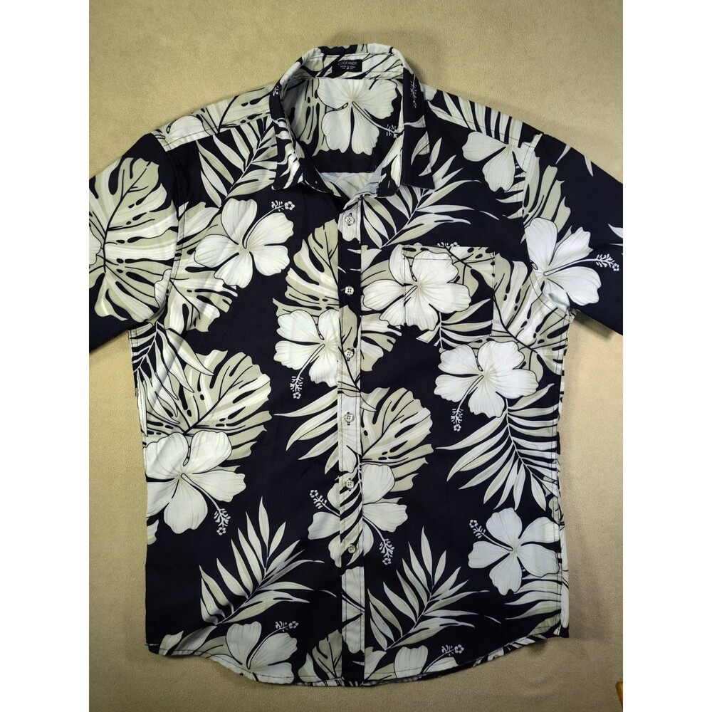 Hawaiian Short Sleeve Button Up Hibiscus Shirt